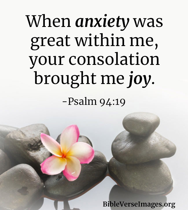 Bible Verse about Anxiety - Psalm 94:19