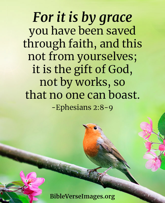 Bible Verse about Faith - Ephesians 2:8-9