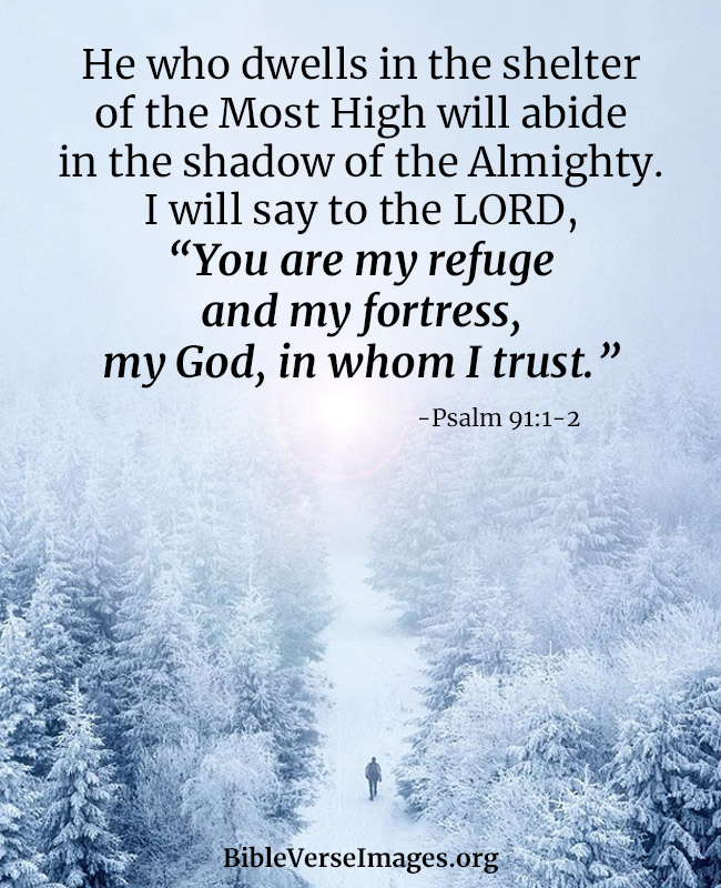 Bible Verse about Faith - Psalm 91:1-2