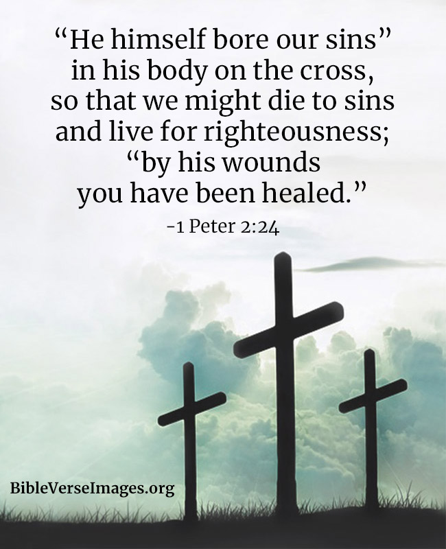 Bible Verse about Healing - 1 Peter 2:24
