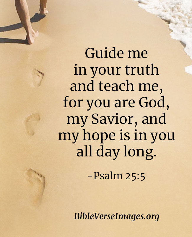 Bible Verse about Hope - Psalm 25:5