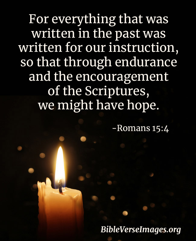Hope Bible Verse - Romans 15:4