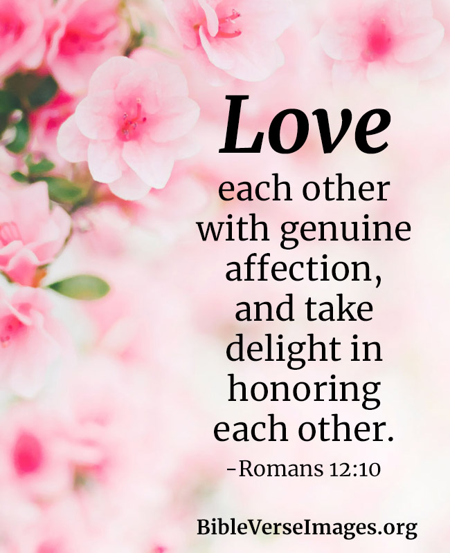 Bible Verse about Love - Romans 12:10