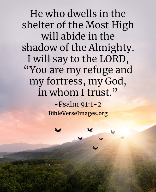 Bible Verse for Protection - Psalm 91:1-2